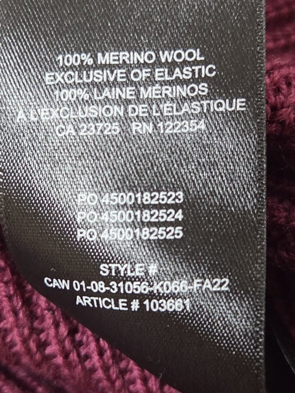 Babaton $168 Dress Pure Merino Wool 2XS Maroon Turtleneck Knee Lenght Knit - Picture 5 of 10
